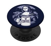 Coffee Lover Famous Art Espresso Latte Cafe Kaffee PopSockets PopGrip Adesivo