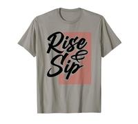 Coffee Lover Rise & Sip - Bevitore di caffè Maglietta