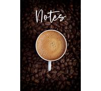 Coffee Lovers Notebook: Composition Book, 6" x 9" - 120 Lined Pages, Espresso Beans Cover for Daily Notes and Journal