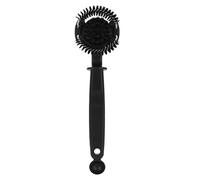 Coffee Machine Brewing Head Clean Brush, Wireless Coffee Maker Cleaning Brush Tool, High - Efficiency Arc Brush with Tail Powder Spoon, Heat - Resistant Plastic Handle with Anti - (51MM)
