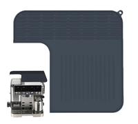 Coffee Machine Mat, Non Slip Silicone Pad, Heat Resistant Counter Protector, Ideal for Home Cafe Bar Kitchen Office Grinding Espresso Machine Countertop Protection, Waterproof Easy Wash Material
