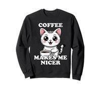 Coffee Makes Me Nicer Felpa