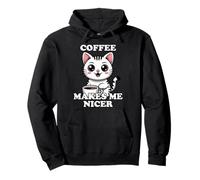 Coffee Makes Me Nicer Felpa con Cappuccio