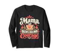 Coffee Mama prepara Il Suo Coraggio maternità Maglia a Manica