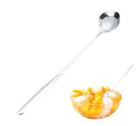 Coffee Mixing Spoon, Golden Stainless Steel Flower Shape Spoon, Rose Pattern Design Cutlery Supplies for Tea, Coffee, Honey, Salad, Beverage, and Dessert