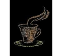 Coffee Morning, Coffee Lovers Words-design College Notebook, School Notebook, Office Note-Taking: 110 pages, 7.44x9.69 Inches. Softcover collage ... notebook, kids and student notebook etc