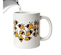 Coffee Mug | 11oz Funny Tea Drinkware With Bee Pattern | Gift For Caravan Owners And Enthusiasts | For Birthday Thanksgiving Home Kitchen Bar Office Valentine's Day Husband Wife Boyfriend Girlfriend