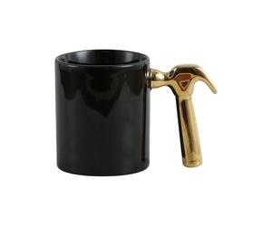 Coffee Mug - 350 ml Hammer Handle Ceramic Funny Drinkware | Coffee Cup | For Birthday Christmas Thanksgiving Husband Dad Home Kitchen Office Bar | Creative Novelty Gift For Men Fathers Craft