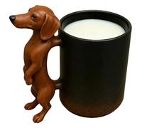 Coffee Mug - 3D Dog Shaped Beverage Cup, Novelty Animal Drink Mugs, Creative Desktop Beverage Cups for Home Office Use | Cute Dog Design Mug for Coffee Tea Milk Drinking | Decorative Drinkware