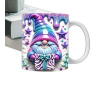 Coffee Mug - Christmas Mug | Gnome Mug | Ceramic Mug | Ceramic Garden Mug With Colorful Gnomes Christmas Gnome Mug For Cool Birthday Mug Coffee Cup For Mom, Best Friend & Co-worker
