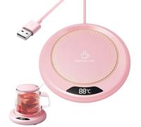 Coffee Mug Warmer - Cup Warmer Coffee Warmerr | Smart Desk Cup Warmers Flexible Heating Coaster with 3 Temperature Settings, Intelligent Drink Warmers