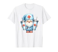 Coffee Nurse GNOME Graphic for Women for Work And Nurse Life Maglietta