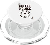 Coffee O'Clock - Divertente design minimalista con caffeina PopSockets PopGrip per MagSafe