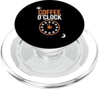 Coffee O'Clock - Divertente design minimalista con caffeina PopSockets PopGrip per MagSafe