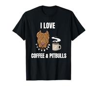 Coffee Pitbull - Maglietta regalo per amante dei pitbull Maglietta