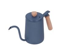 Coffee Pour Over Kettle with Wooden Handle, 600ml Gooseneck Vent Hole Food Grade Stainless Steel Ergonomic Gooseneck KettleBlue