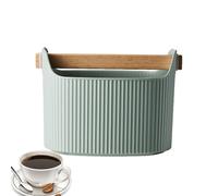 Coffee Puck Knock Box - Contenitore compatto per fondi di scarico, secchio a conchiglia, contenitore di contenimento, rifiuti portatili, unità di presa antiscivolo, raccogli macina da appoggio