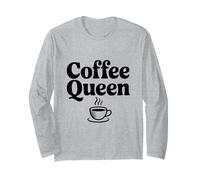Coffee Queen Funny Coffee Lover per i tossicodipendenti di Caffeina Maglia a Manica