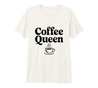 Coffee Queen Funny Coffee Lover per i tossicodipendenti di Caffeina Maglietta Premium