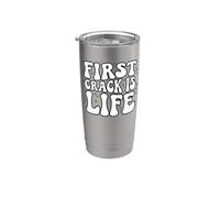 Coffee Roaster First Crack Is Life Retro Roasting Design Bicchiere termico in acciaio inox doppia parete