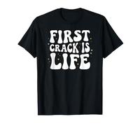 Coffee Roaster First Crack Is Life Retro Roasting Design Maglietta