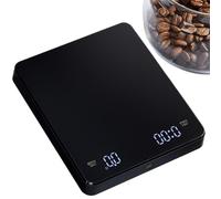 Coffee Scale - Precision Digital Scale for Pour Over Brewing Timer LED Display Rechargeable | Stainless Steel Platforms High Accuracy Sensor Multi Mode Weight Measurement Cooking Baking Home Cafe Use