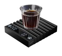 Coffee Scale, Timer Scale Coffee, Ricaricabile Bar Tool, 3,35 x 3,74 Inches Precision Weighing Equipment for Tea Brewing Roasting Extraction at Home, Caffè, and Travel