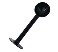 Coffee Scoop, Coffee Tamper, Measuring Spoon, Double-Ended Design, Compact and Sturdy, Ideal for Home Kitchen Coffee Making, 5.91x1.97x1.81 Inches, Black Color, 1 Piece