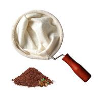 Coffee Sock | Flannel Cloth Coffee Filter - Handy To Apply Handmade Reusable Flannel Cloth Coffeee Filter, Home & Kitchen Machine Parts, Versatile Application Coffeee Sock With Wooden Handle