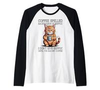 Coffee Spelled Backwards Is Eeffoc Maglia con Maniche Raglan