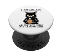 Coffee Spelled Backwards Is Eeffoc PopSockets PopGrip Adesivo