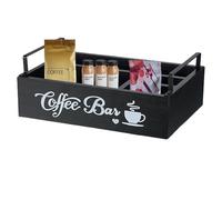 Coffee Stazione Organizzatore Stazione di Caffè Stazione di Caffè Porta Condimenti Del Caffè Organizzatore di Accessori Bar di Legno per Contatore Scatola di Supporto per Capsule