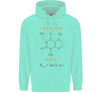 Coffee Su Cui Corro Con Caffeina E Caos Divertente Felpa Uomo