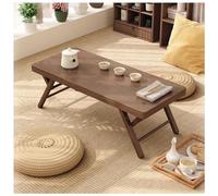 Coffee Table Folding Antique Table Japanese Floor Low Table Multifunctional Table for Living Room, Dining Room, Tea, Home Decoration (Color : Brown, Size : 80x35x31.5cm)