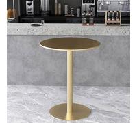 Coffee Table, Tall Top Table Round Bar Table Φ40/48/60/70cm Bistro Pub Table Metal Cocktail Counter Table, Kitchen Dining Desk, Wines Standing Sofa Side/End Table for Indoor(Gold,60x60x104cm