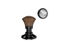 coffee tamper, Compatibile con MHW-3BOMBER 58,35 mm Tamper for caffè espresso con feedback sonoro 30 libbre di pressione Manico in noce(58.35MM Ripple)