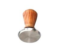 coffee tamper, Compatibile con pressino for caffè espresso da 51/53/58 mm, caricato a molla, calibrato con manico in acciaio inossidabile e noce.(58MM Flat)