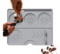 Coffee Tamper Pad, Tamping Mat, Heat Resistant Base, Sturdy Silicone Build, Bar Pad for Morning Brewing, Countertop Use, Home, Kitchens, Travel Kits, 9.84x7.87 Inches