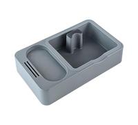 Coffee Tamping Station - Organised Espresso Prep & Waste Disposal, Integrated Compact Knock Box Unit, Accessory Slots + Removable Inner Bin, High Polycarbonate Chassis - For Home Kitchens