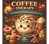 Coffee Therapy: A Coloring Book for Coffee Lovers to Relax & De-Stress