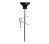 Coffee Thermometer, Beverage Temperature Monitor, 1.81x1.81x4.84 inches Milk Heating Sensor, Quick Read Display, Stainless Steel Clip Attachment, Ideal for Lattes, Hot Chocolate, Tea