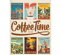 Coffee Time Kaffee-Plakate-Kalender 2026 | Geschmackvoller Retro-Kalender im großen Hochformat (50x66 cm) | Illustrationen für Kaffee-Fans