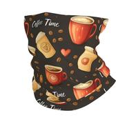 Coffee Time Sportiva Cerchietto per Capelli Stampato Sciarpa A Tubo Scaldacollo per Pesca Campeggio Yoga