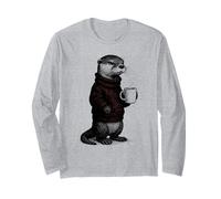 Coffee Vecchio divertente nel Maglione Maglia a Manica