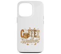 Coffee Weather Fall Cozy Mug Retro Graphic Custodia per iPhone 13 Pro