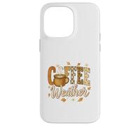 Coffee Weather Fall Cozy Mug Retro Graphic Custodia per iPhone 14 Pro Max