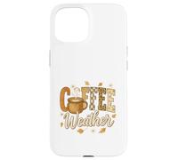 Coffee Weather Fall Cozy Mug Retro Graphic Custodia per iPhone 15