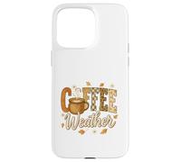 Coffee Weather Fall Cozy Mug Retro Graphic Custodia per iPhone 15 Pro Max
