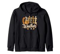Coffee Weather Fall Cozy Mug Retro Graphic Felpa con Cappuccio