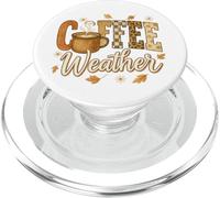 Coffee Weather Fall Cozy Mug Retro Graphic PopSockets PopGrip per MagSafe